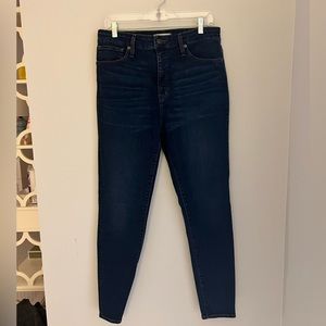 Madewell Curvy High Rise Skinny Denim